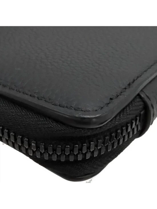 Louis Vuitton Shoulder Bag Aerogram Phone Pouch Grain Leather Black Matte - Picture 4 of 12